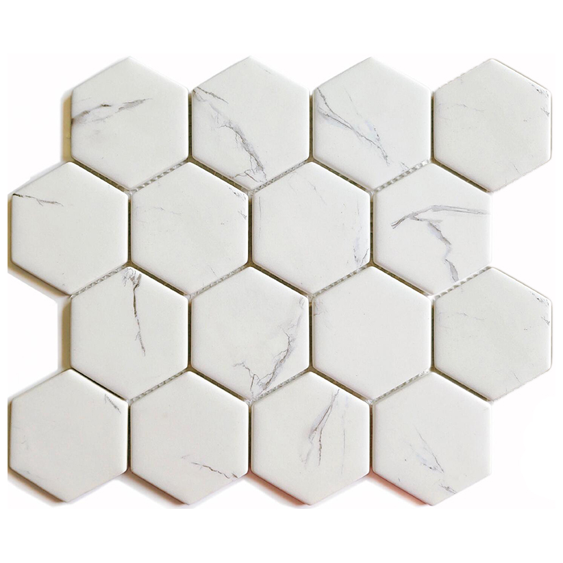 HEXAGON <br> Recycled Glass Mosaic