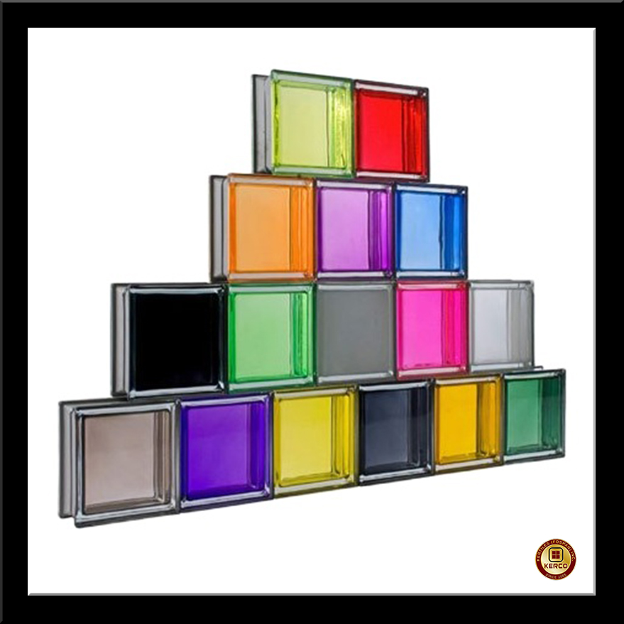 Hollow Colored Glass Brick <br>  彩色空心玻璃砖